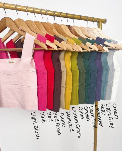 Wide Strap Brami Tank Top - 17 Colors!