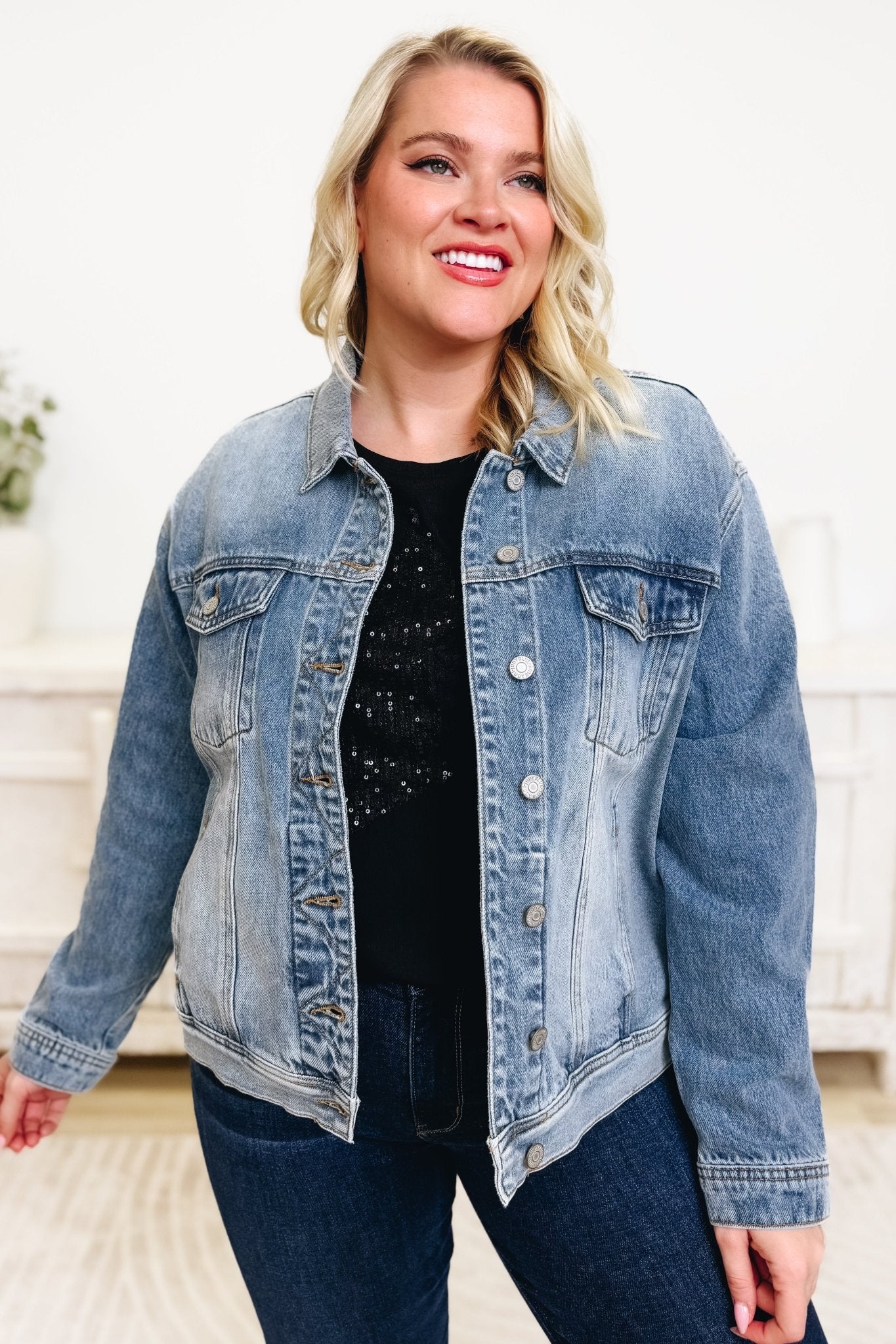 Not Your BFs Denim Jacket - Medium - By Alexa Rae