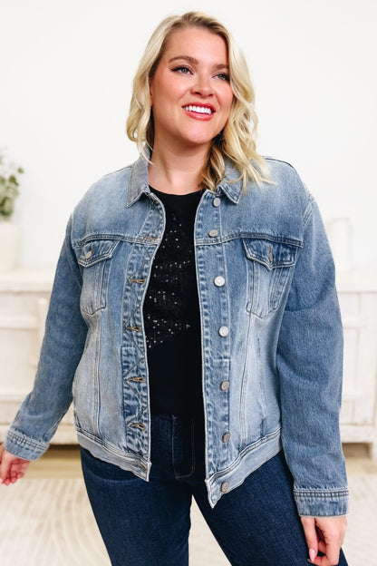 Not Your BFs Denim Jacket - Medium - By Alexa Rae