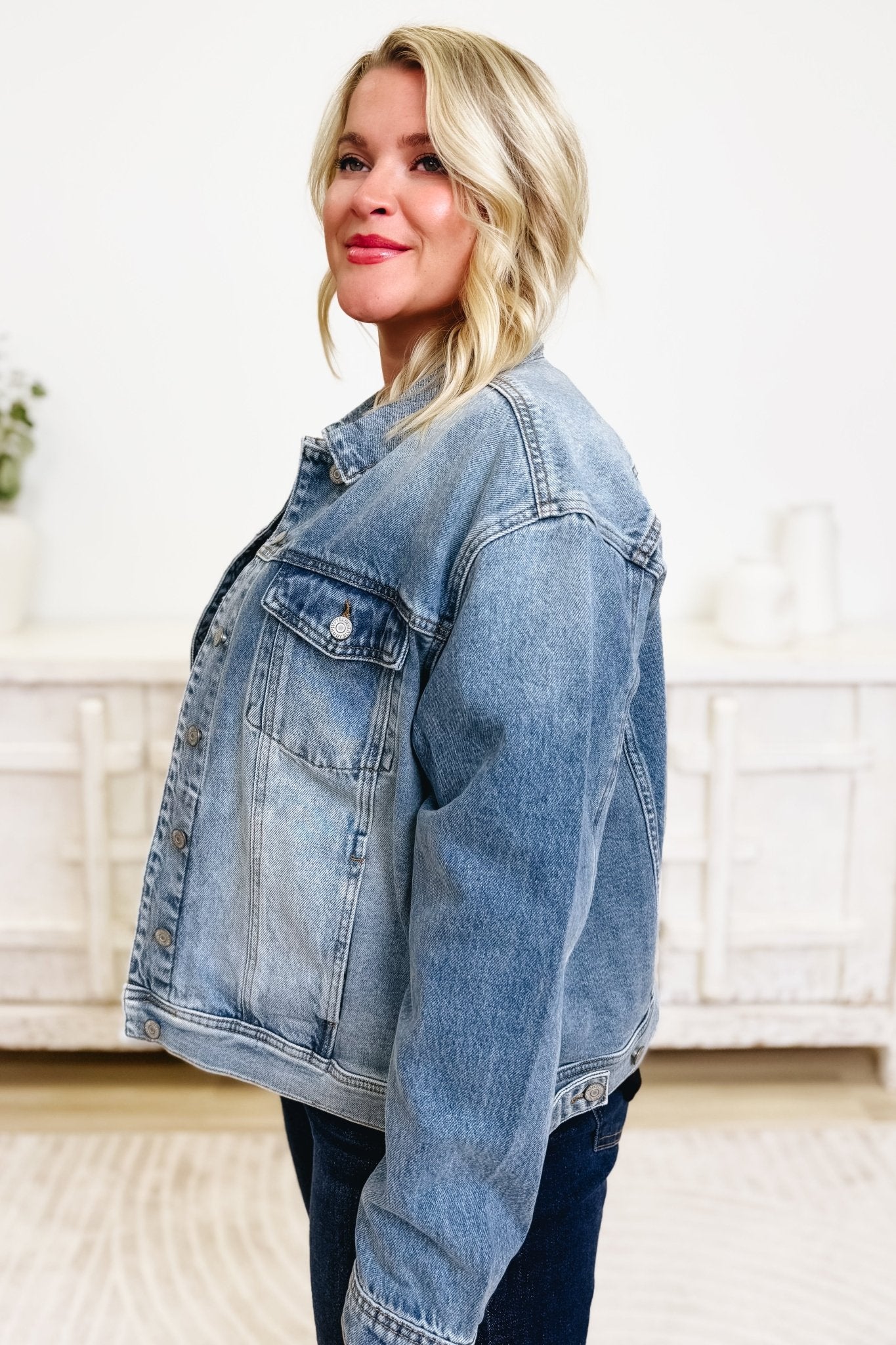 Not Your BFs Denim Jacket - Medium - By Alexa Rae