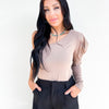 Giving You The Cold Shoulder Top - 2 Colors!