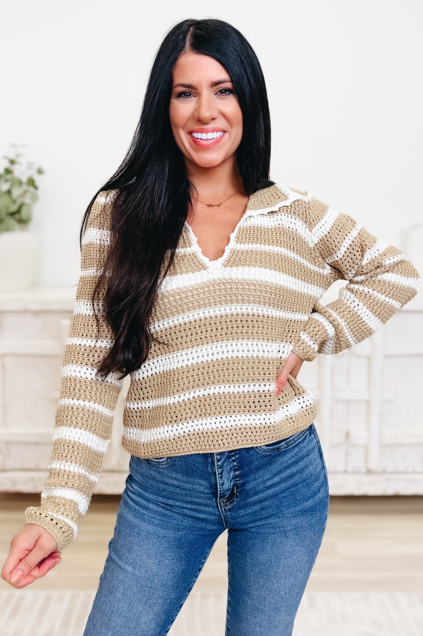 Open Book Sweater Top - By Alexa Rae