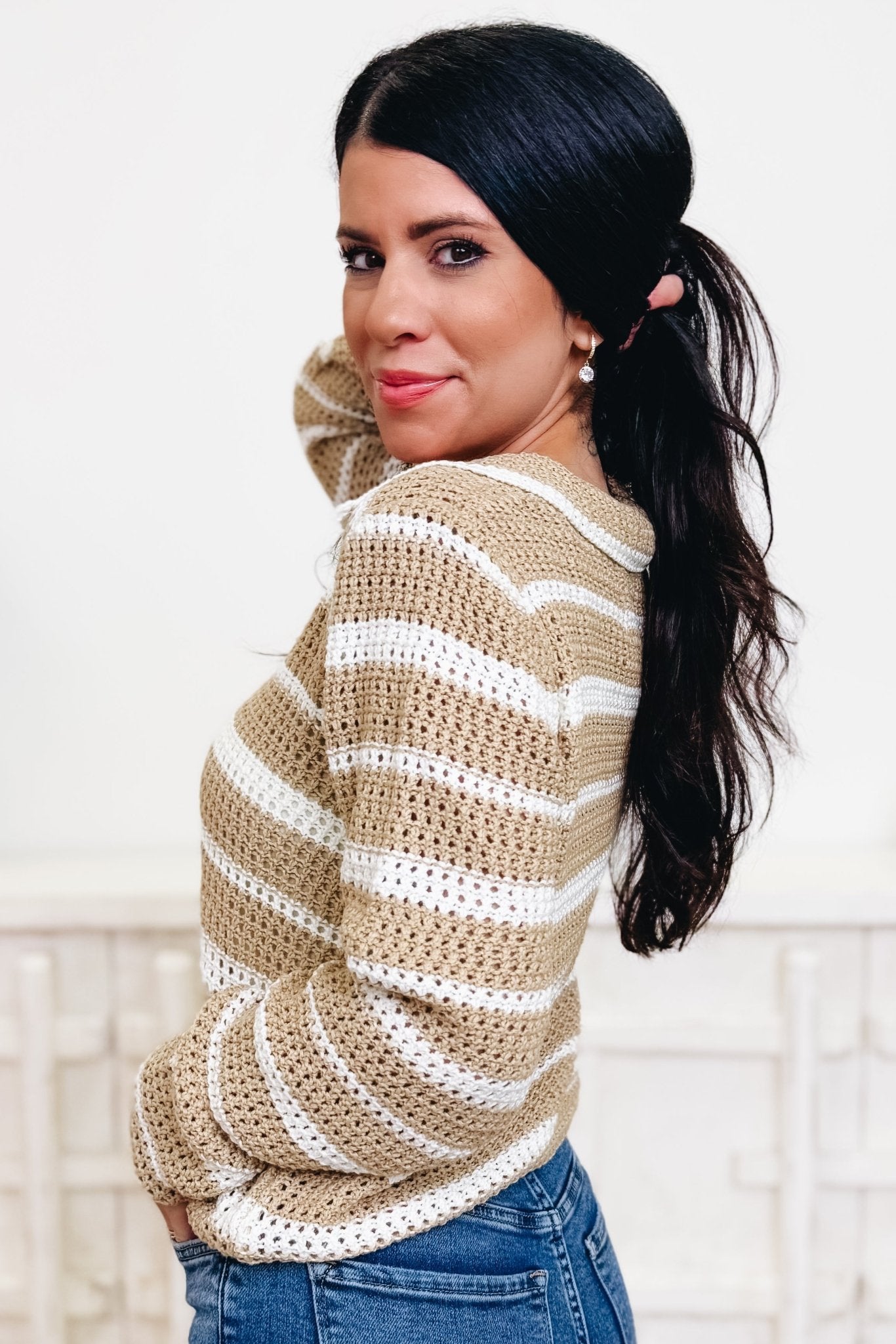 Open Book Sweater Top - By Alexa Rae