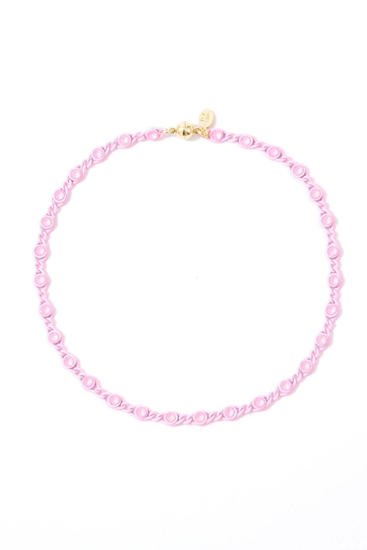 As It Was Necklace - Matte Cadillac Pink