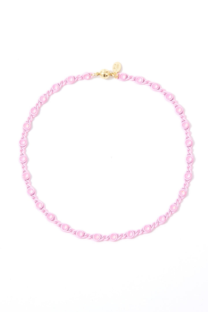 As It Was Necklace - Matte Cadillac Pink