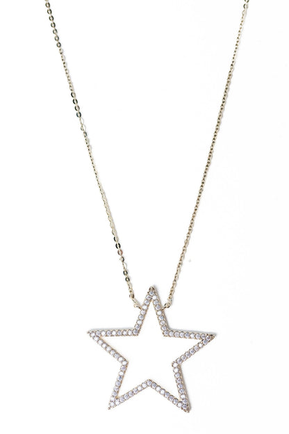 Paris Star Necklace - Metallic Linen - By Alexa Rae