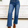 Peace & Positivity By Saige Denim - High Rise Embroidered Jeans - Medium