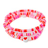 Pink Love Bracelet Set - Pink