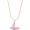 Wild One Necklace - Gold Bubblegum