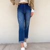 Risen Pull On Boyfriend Jeans - Dark