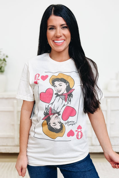 Queen Of Hearts Graphic Tee - By Alexa Rae