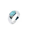 Rodeo Queen Ring - Silver Turquoise - By Alexa Rae