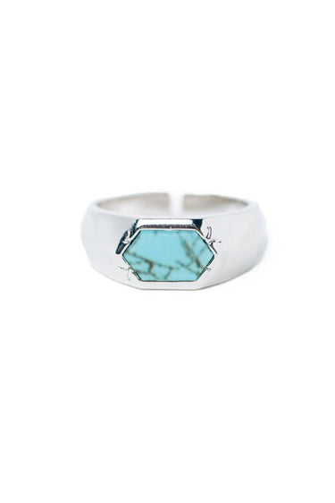 Rodeo Queen Ring - Silver Turquoise - By Alexa Rae