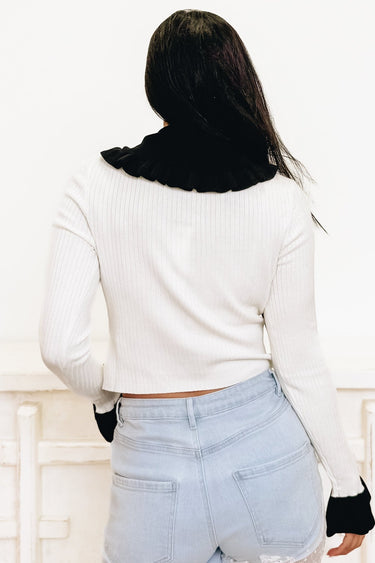 Royal Contrast Top - By Alexa Rae