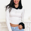 Royal Contrast Top