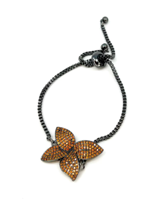 Orchid Bracelet Gunmetal - 4 Colors!