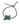 Orchid Bracelet - Gunmetal Emerald