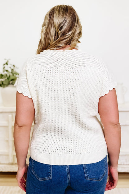 Seasonal Cheer Crochet Sweater Top - By Alexa Rae