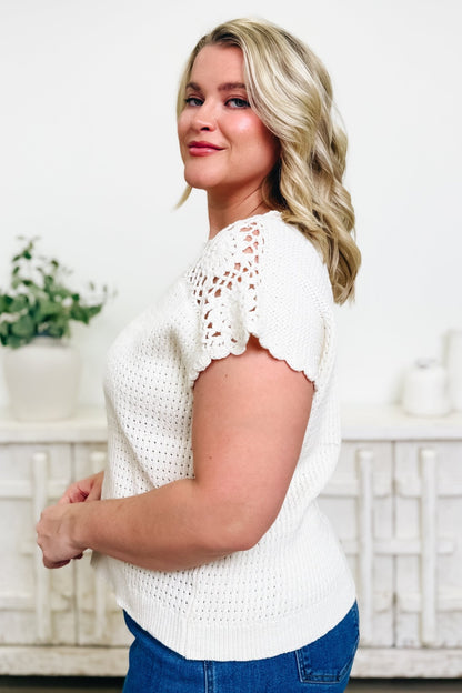 Seasonal Cheer Crochet Sweater Top - By Alexa Rae