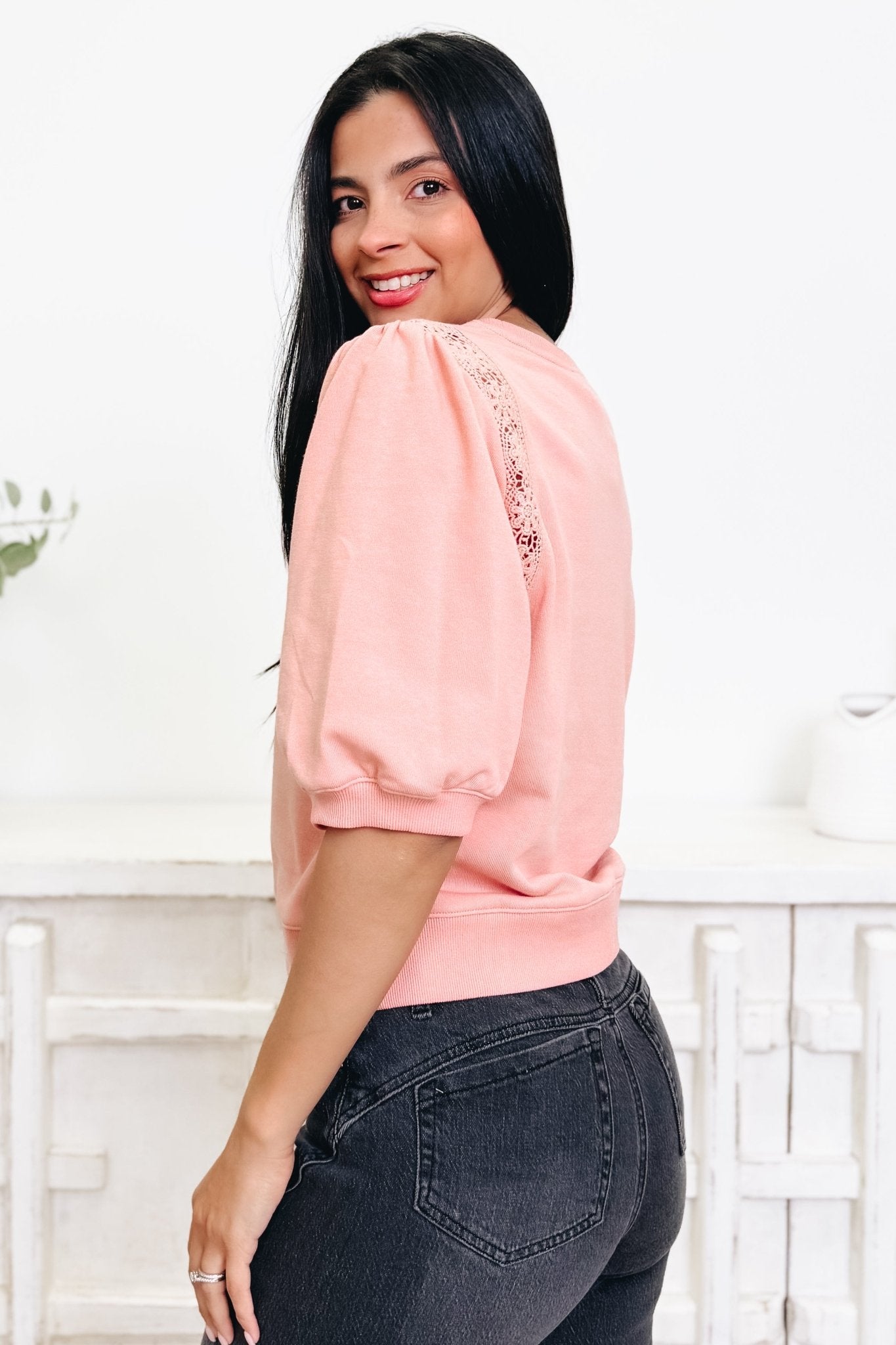 Space To Lace Top - 2 Colors! - By Alexa Rae