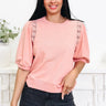 Space To Lace Top - 2 Colors! - By Alexa Rae