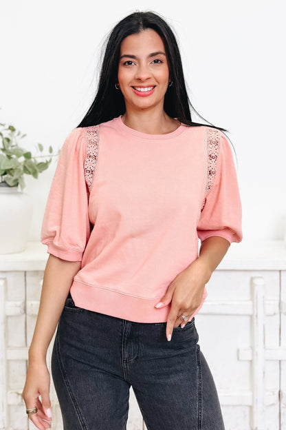 Space To Lace Top - 2 Colors! - By Alexa Rae