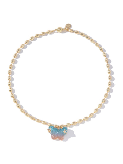 Spring Wings Necklace - Gold Sunrise - By Alexa Rae