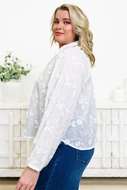 Strive For Greatness Floral Button Down Top - By Alexa Rae