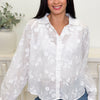 Strive For Greatness Floral Button Down Top