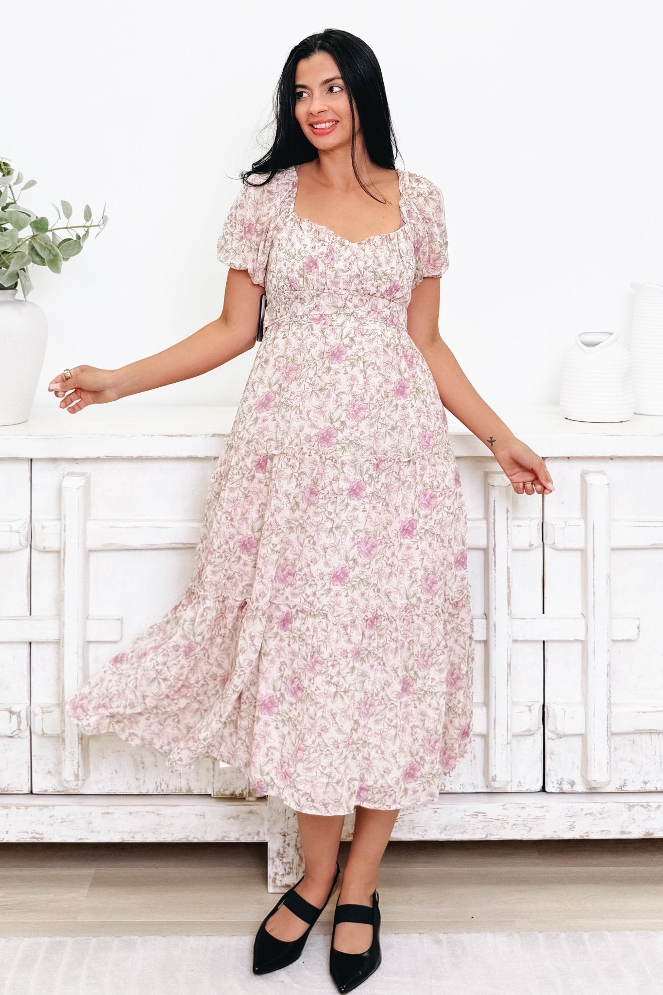 Sunday Smiles Floral Dress - By Alexa Rae