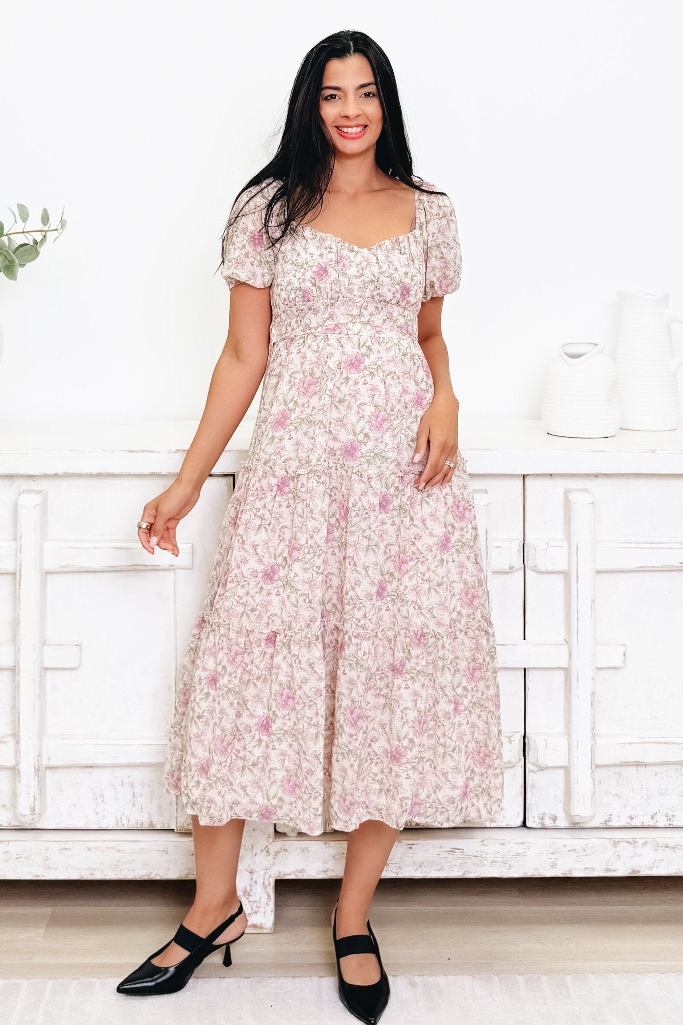 Sunday Smiles Floral Dress - By Alexa Rae