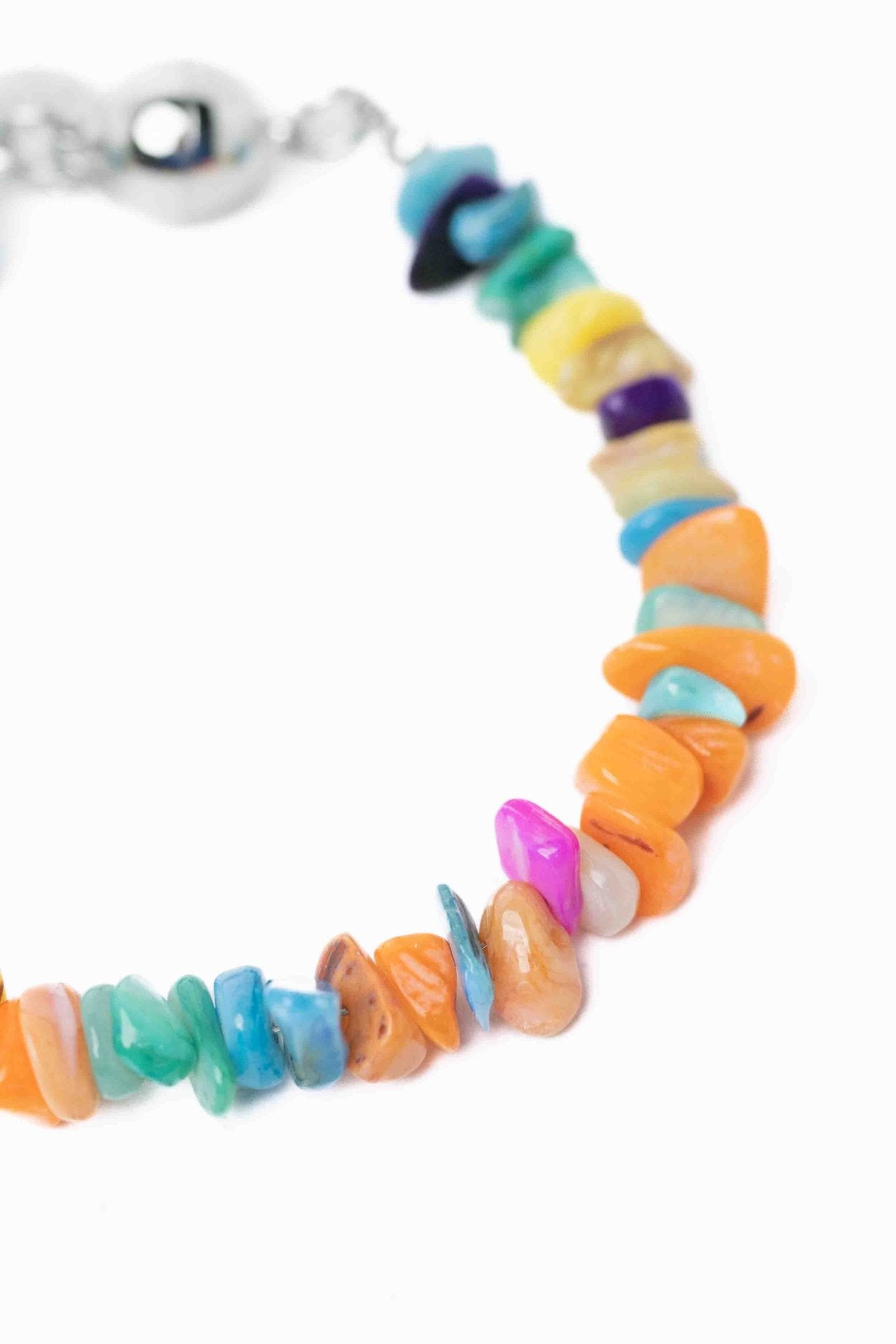 Sunset Heart Bracelet - Silver Pastel Pop - By Alexa Rae