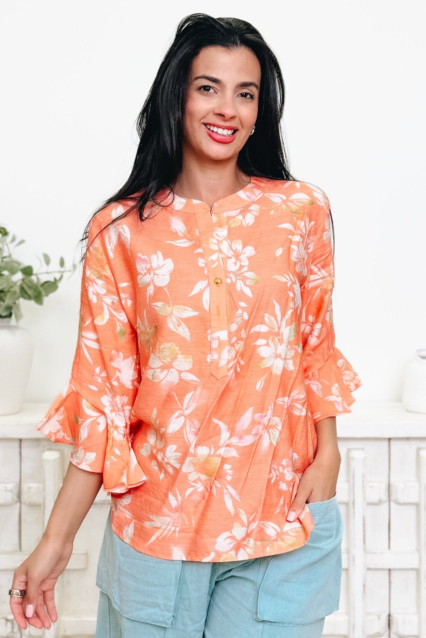 Sweet As A Peach Top - By Alexa Rae