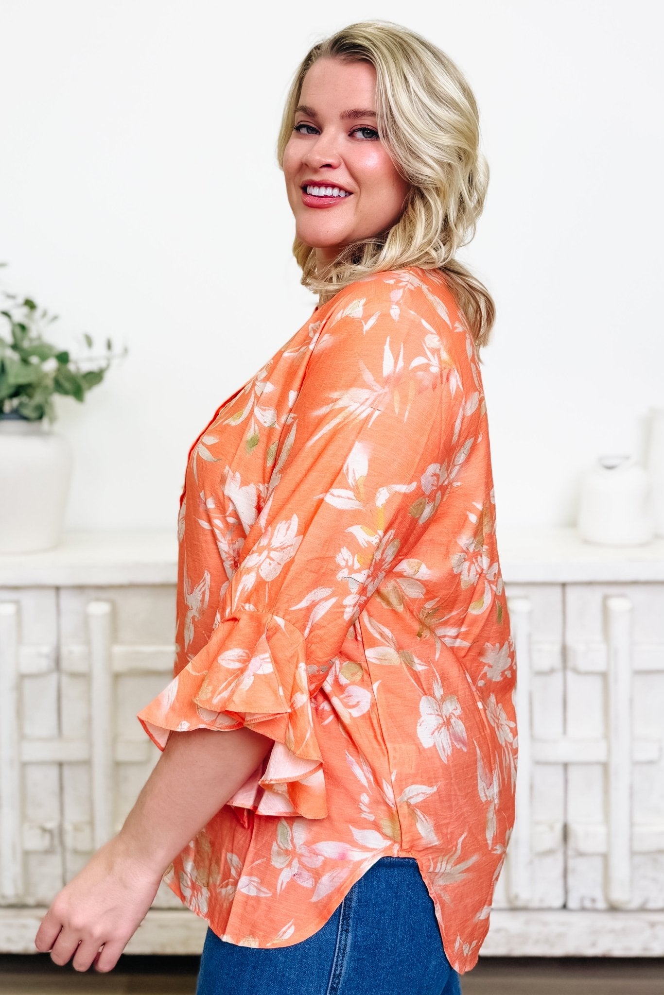 Sweet As A Peach Top - By Alexa Rae