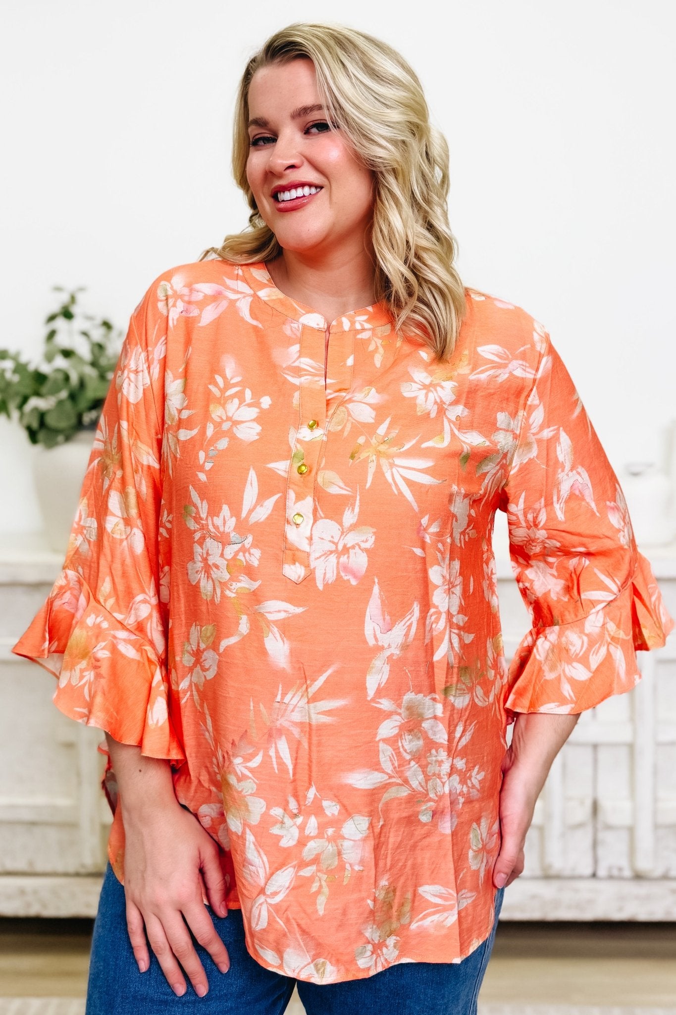 Sweet As A Peach Top - By Alexa Rae