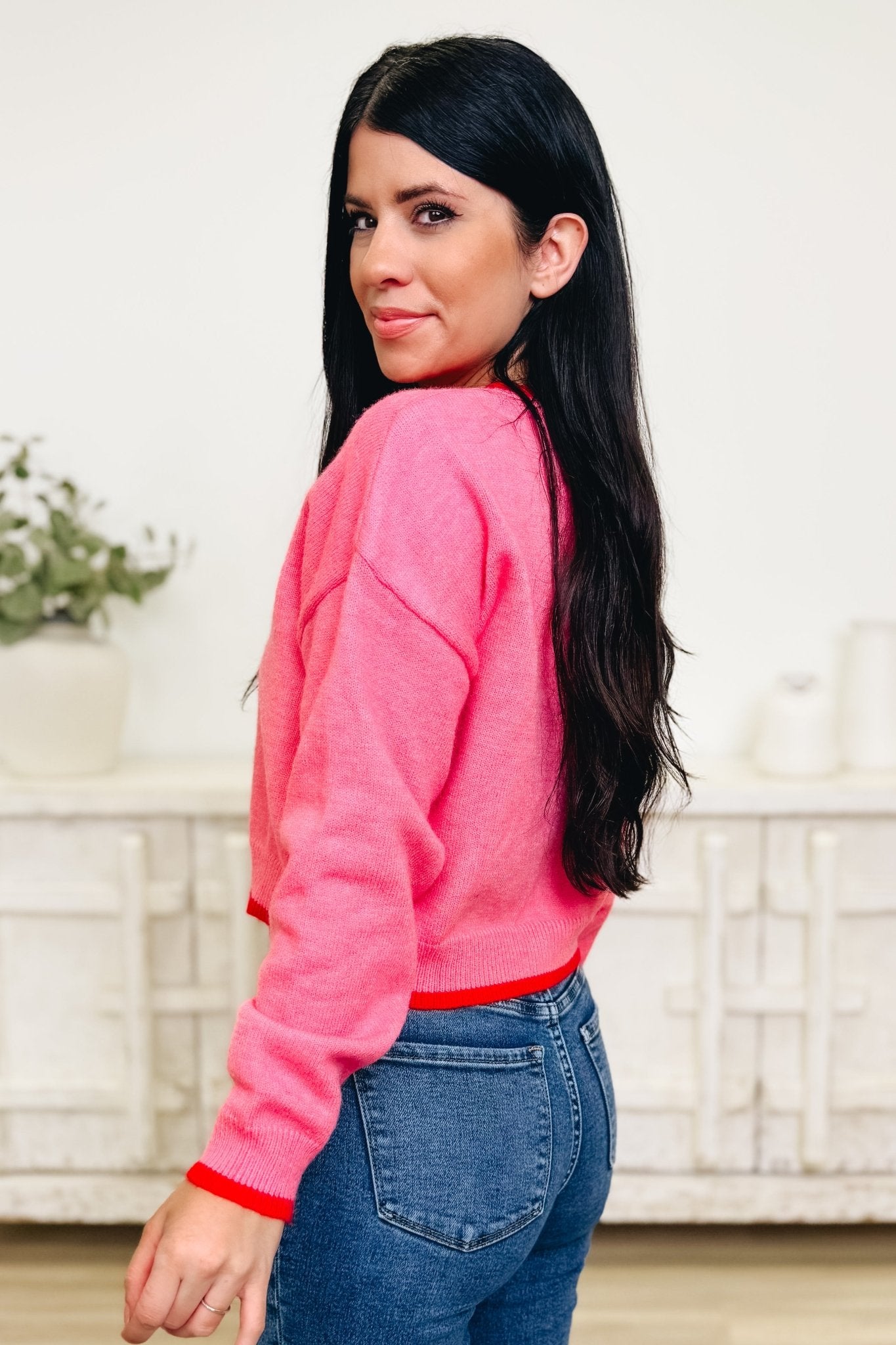 Sweet On The Vine Strawberry Sweater - By Alexa Rae