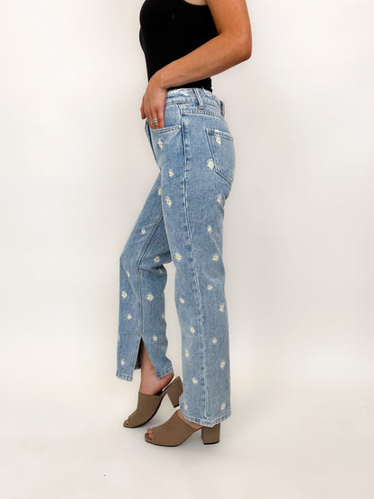 Mica Daisy Straight Jeans