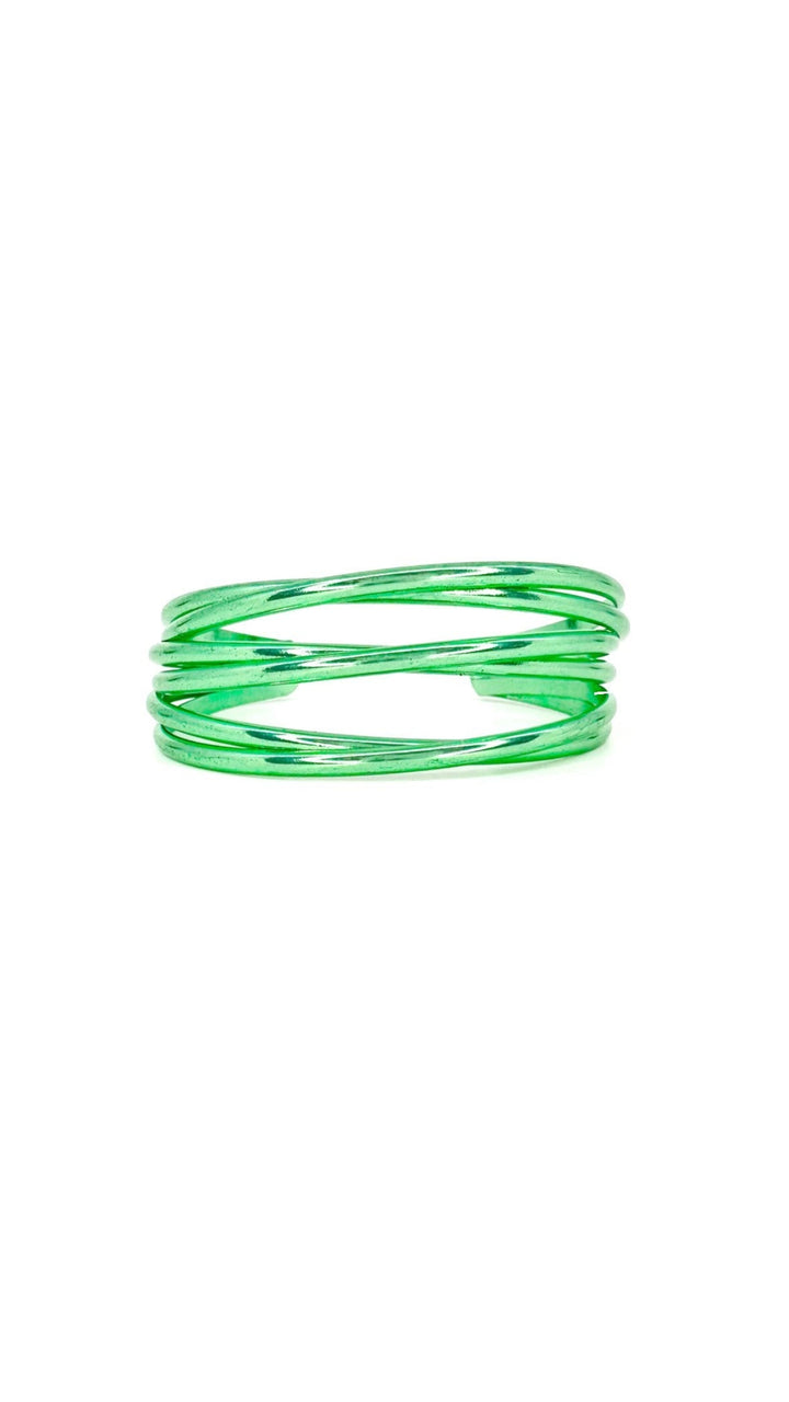Triple Decker Bracelet - Liquid Metallic Waterfall