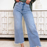 The Fray Game By Lovervet By Vervet - High Rise Rhinestone Wide Leg Jeans - By Alexa Rae