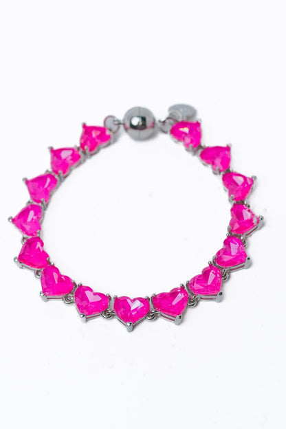 Thoughts Of You Bracelet - Neon Pink - By Alexa Rae