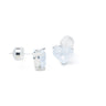 Thoughts Of You Earrings - Liquid Metallic Pearl White Snow - By Alexa Rae