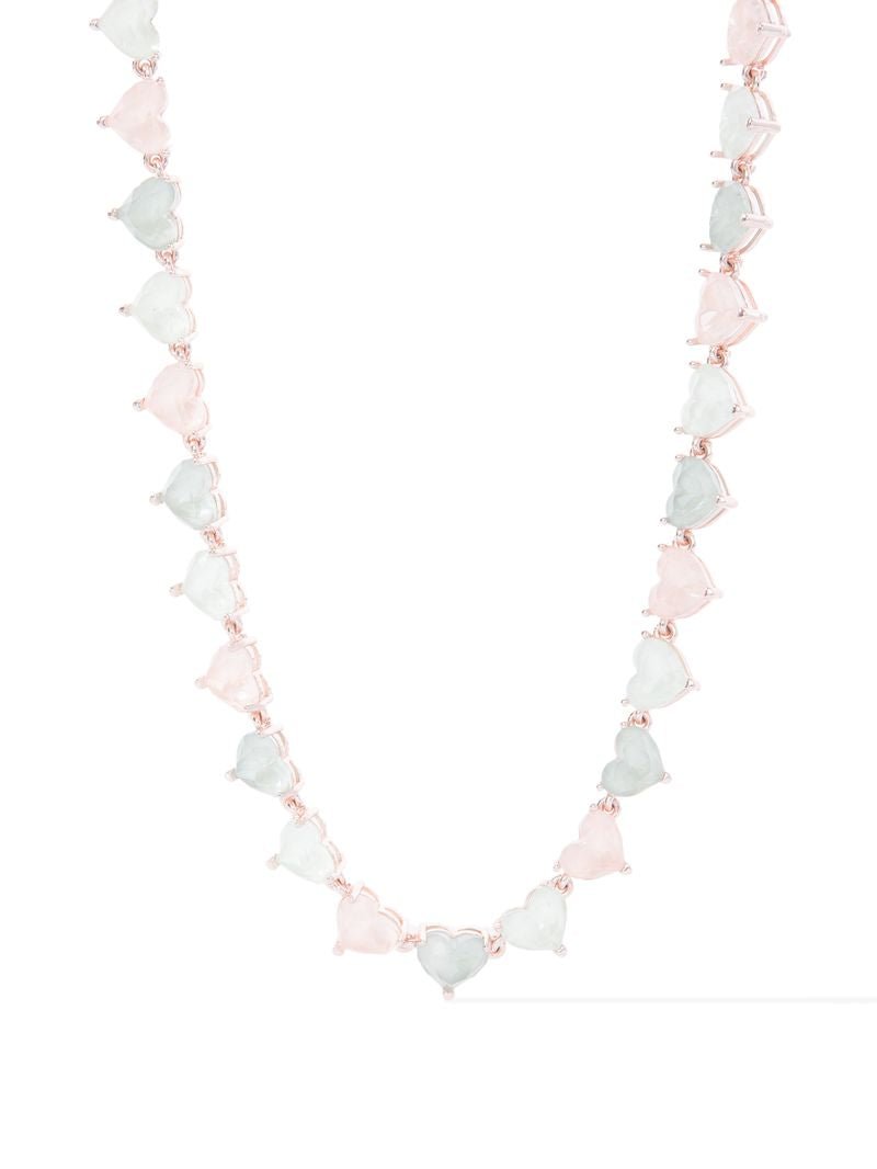 Thoughts Of You Necklace - Metallic Coconut Moonblush - By Alexa Rae