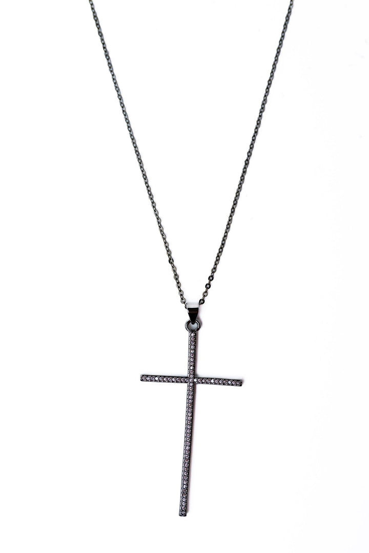 Trinity Necklace - Gunmetal - By Alexa Rae