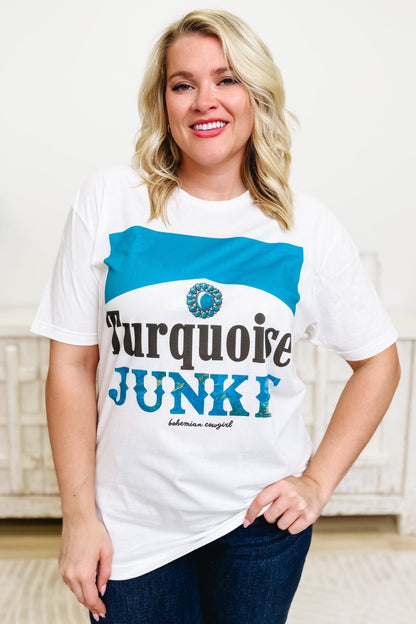 Turquoise Junkie Graphic Tee - By Alexa Rae