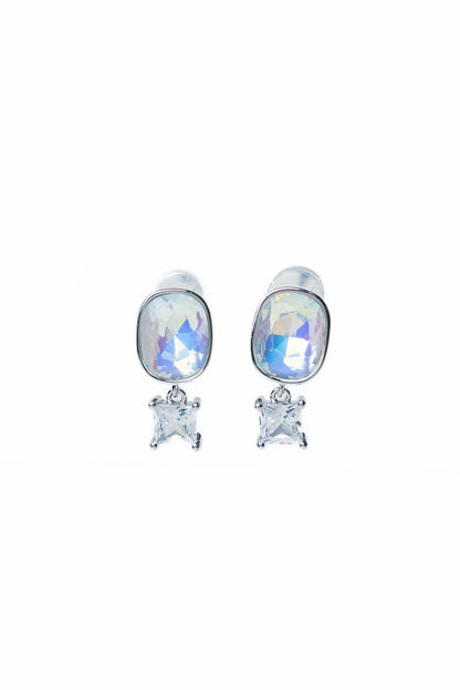 Twice The Shine Earrings - Snow Glow - By Alexa Rae