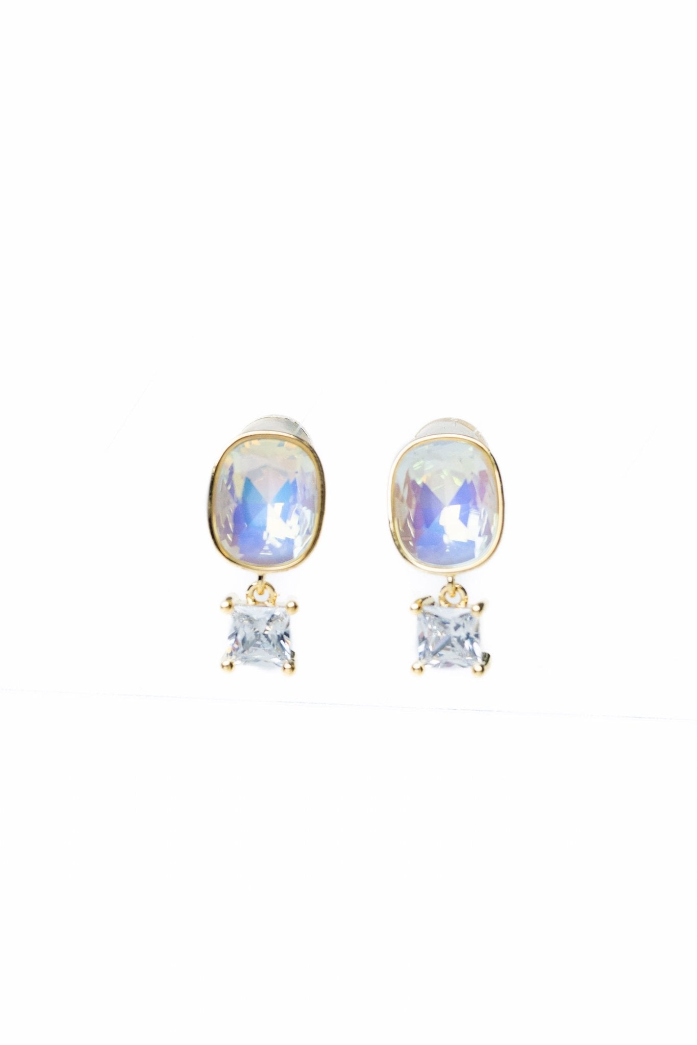 Twice The Shine Earrings - Snow Glow - By Alexa Rae