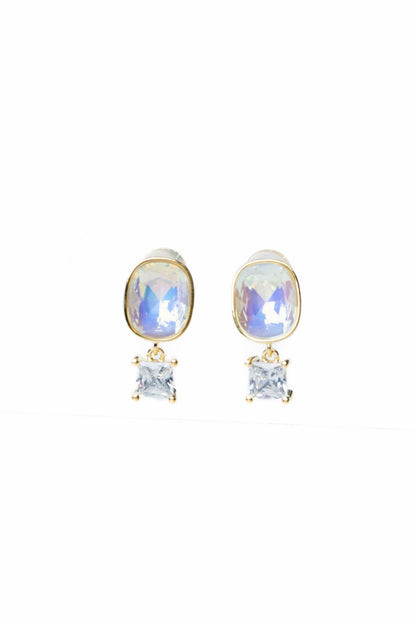 Twice The Shine Earrings - Snow Glow - By Alexa Rae