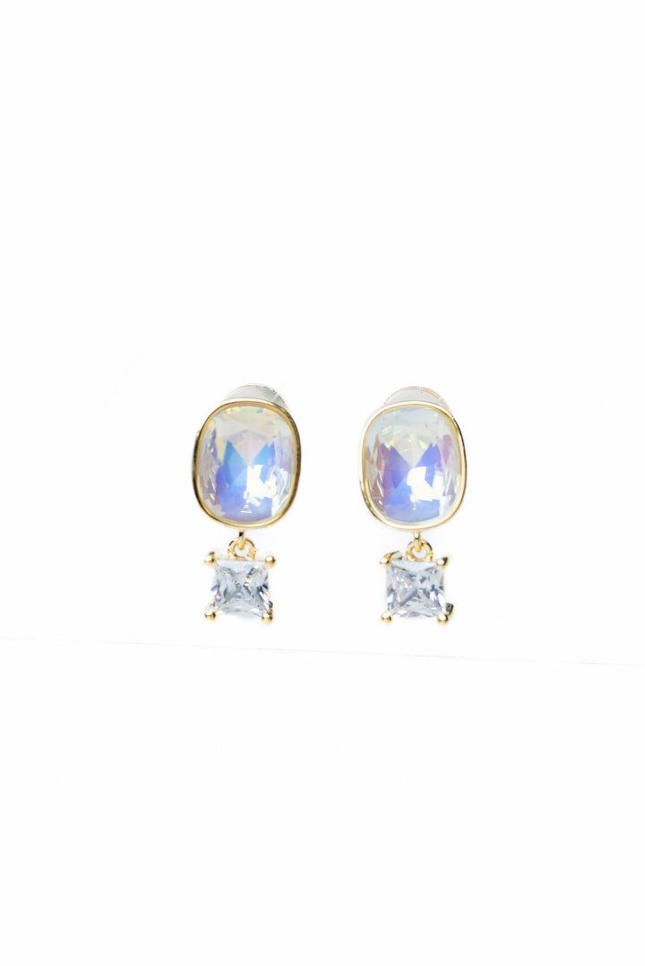 Twice The Shine Earrings - Snow Glow - By Alexa Rae