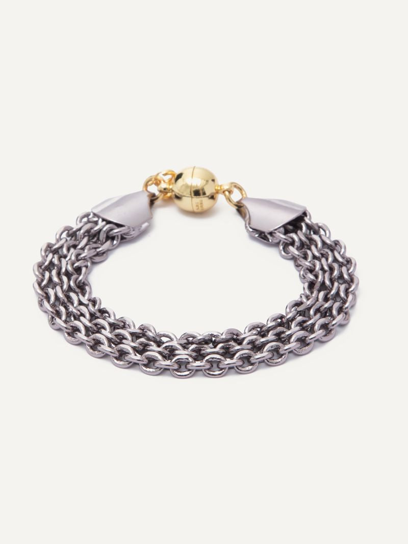 In Perfect  Time Bracelet - Metallic Platinum