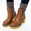 Oasis Society Melanie Sock Boots - Brown